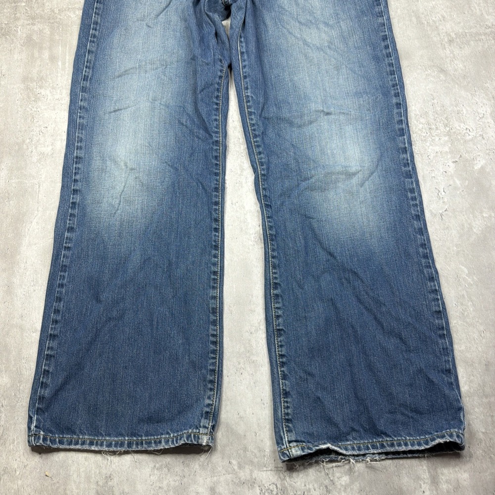 Lucky Brand Jeans Dungarees Straight Bootcut Men's Size 34x30 Zip Fly Denim USA - Picture 6 of 11